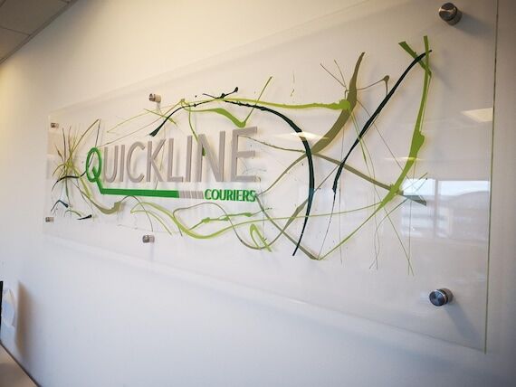 Custom Logo Office Sign: Modern Acrylic Busin...