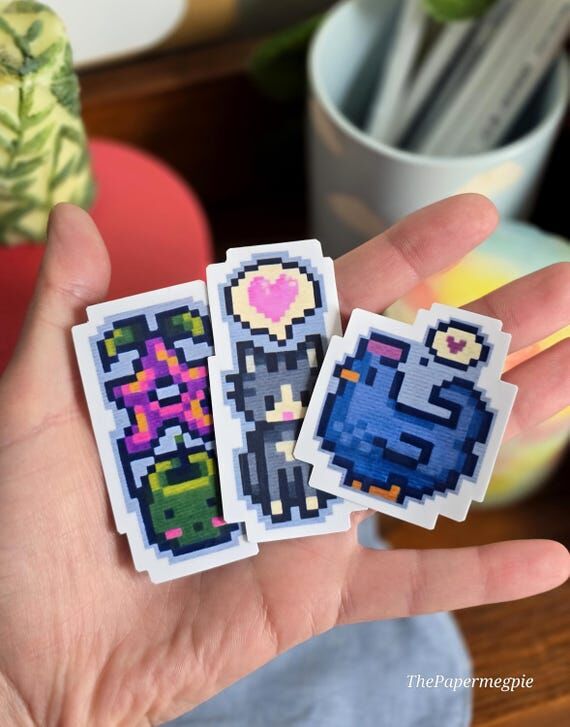Stardew Stickers, hand cut stickers, decals f...