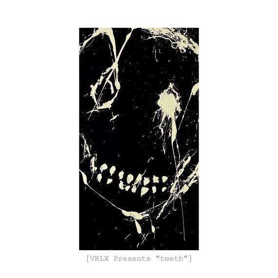teeth | [On Glass] Original abstract splatter...