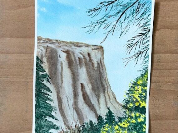 Original Watercolor Landscape – Nature Scen...