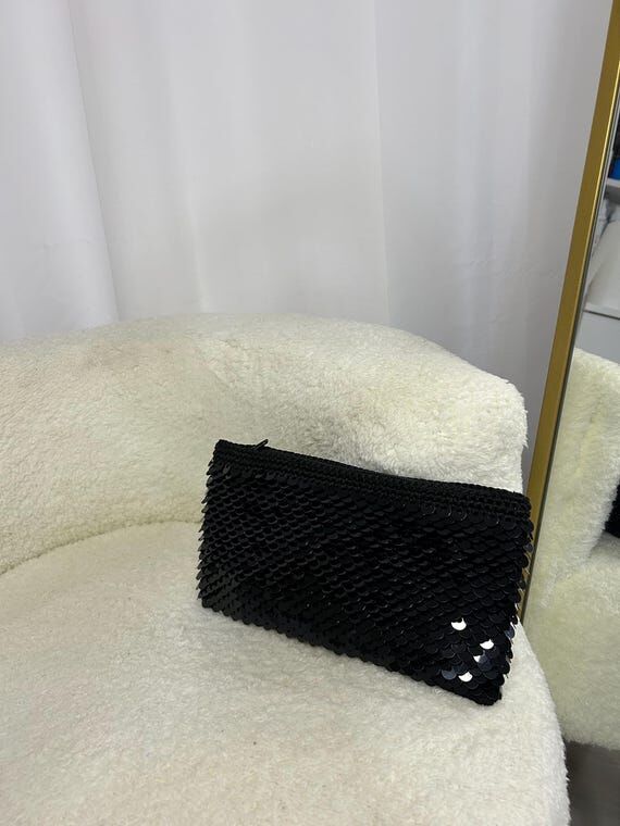 Luxury Evening bag, Knitted sequin bag, Weddi...
