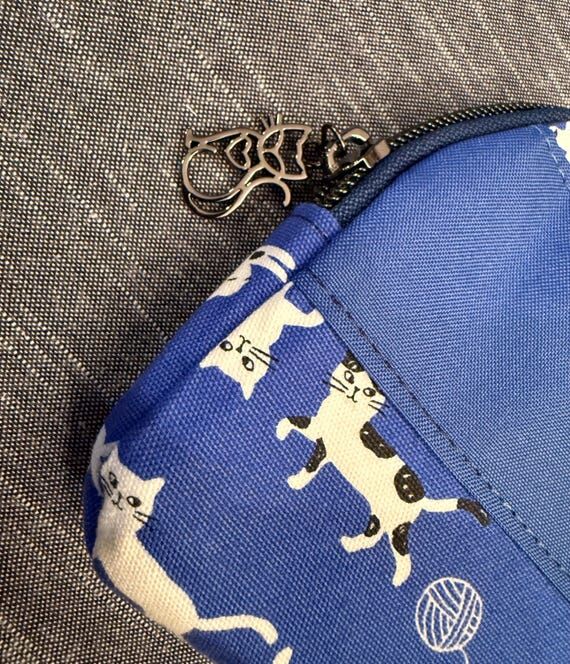 Handmade Feline Fine Zip Around Wallet...
