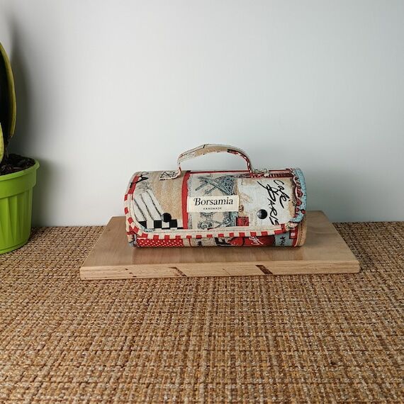 Coffee Lover Roll Up Toiletry Bag, 4 Zipper M...