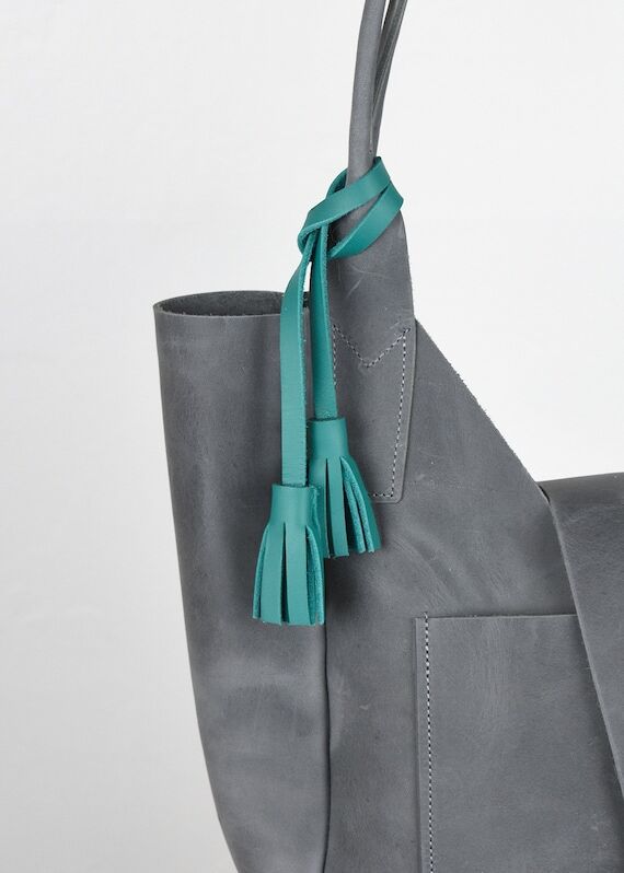 Leather Tassel Bag Charm Add-on...