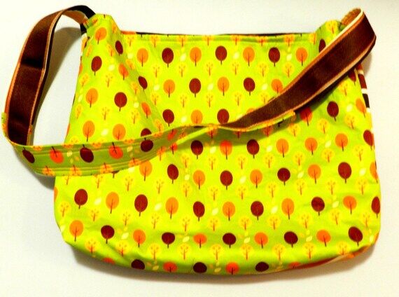 Orange, Yellow, and Brown Autumn Shoulder Bag...