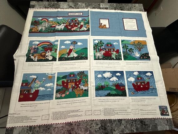 Cranston Print Works NOAH'S ARK Fabric Pictur...