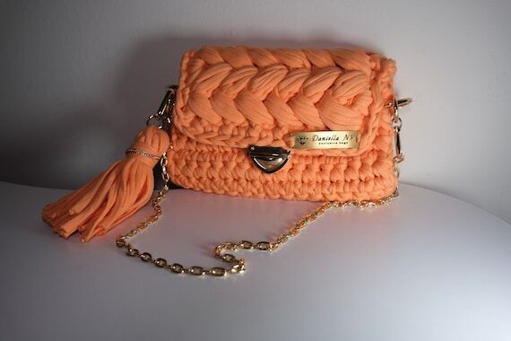 Orangina one-of-a-kind handmade shoulder bag...