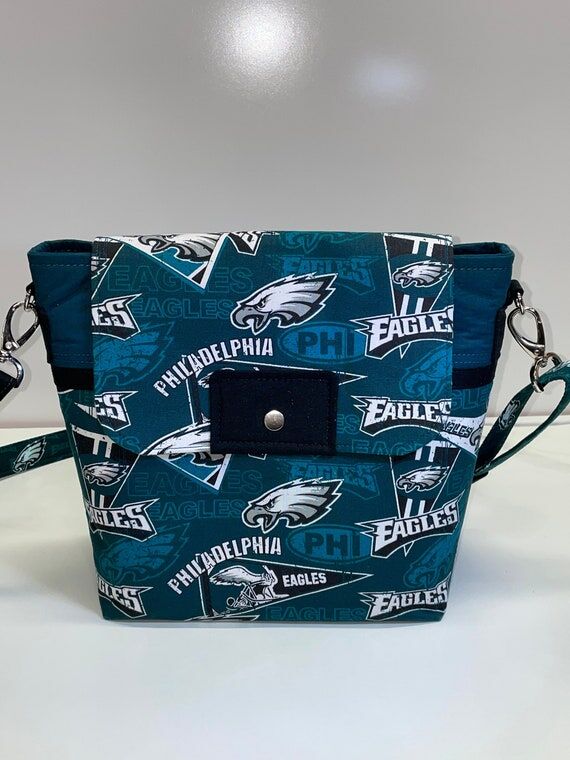 Handmade Philadelphia Eagles Crossbody Purse:...