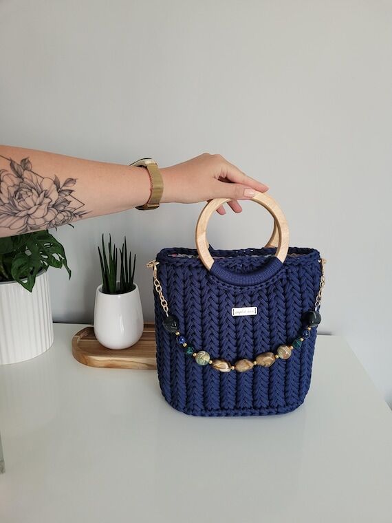 Unusual bag for women, chic bag for the eveni...