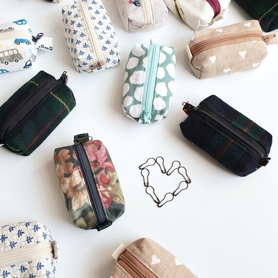 No-waste mini loaf zip pouch - Earphone holde...