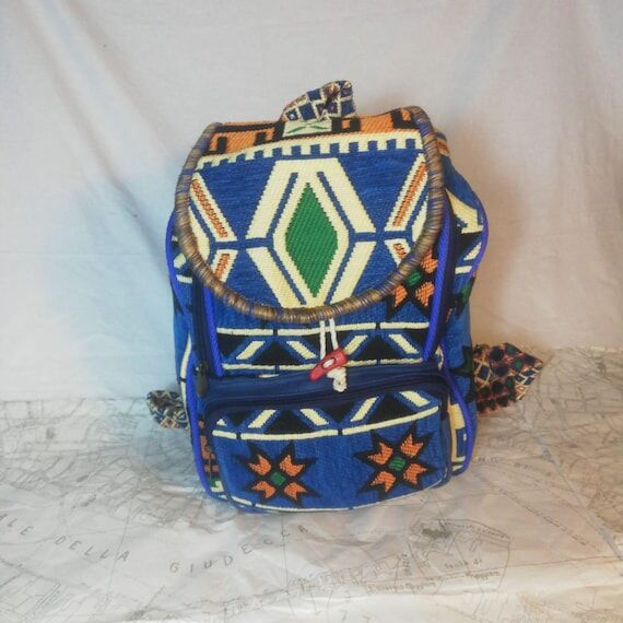 Handwoven and Rare find Backpack, Authentic E...
