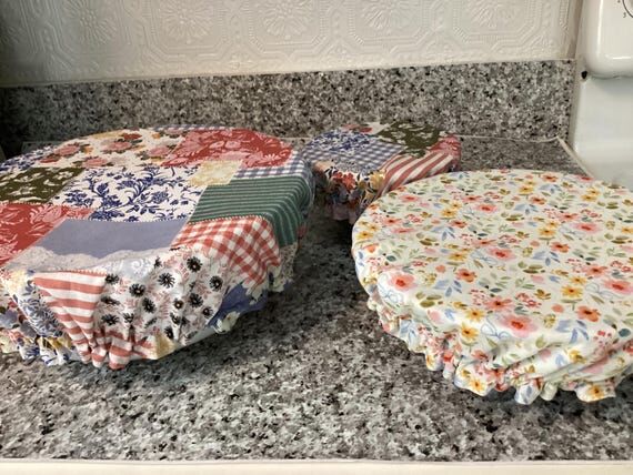 Bowl Covers, Set of 3, Reusable, Reversible...