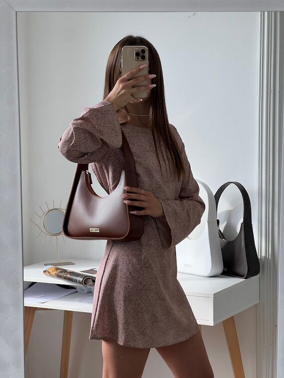 Leather Shoulder Bag, Leather Handbag for Wom...