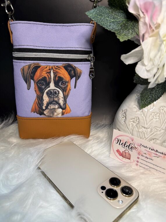 Boxer Bag • Dog Lover Purse • Adjustable ...