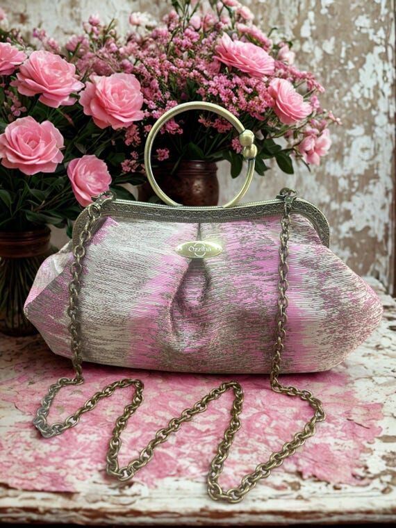 Handmade Jacquard Evening Clutch – Top Hand...