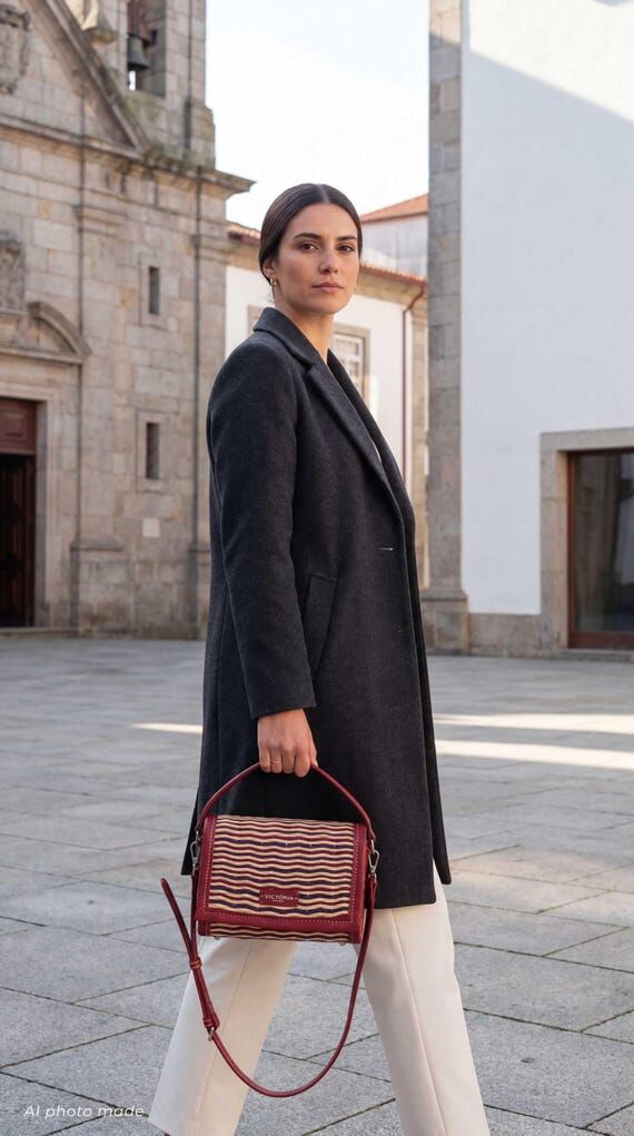 Aurora Red & Burgundy Handwoven Straw Basket ...