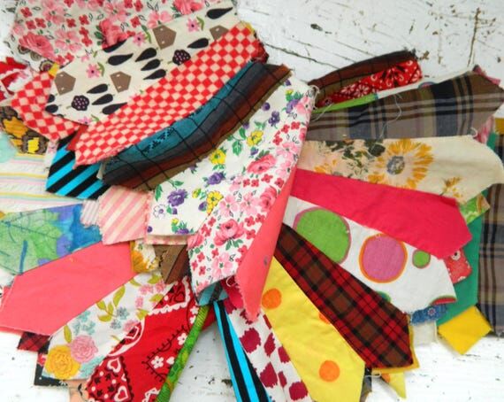 Bundle of Vintage Quilt Blocks: Slow Stitch P...