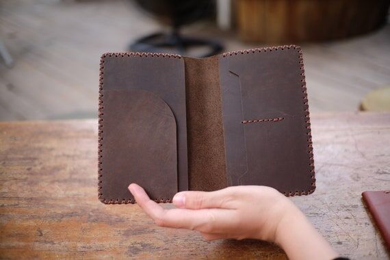Craft Leather Passport Holder Card Holder...
