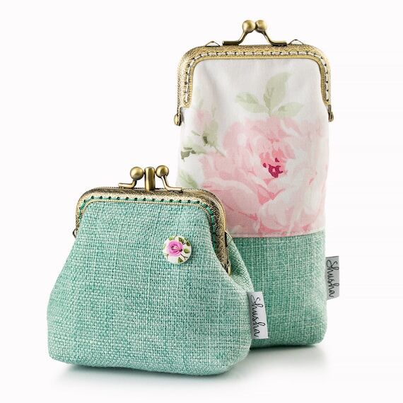 Handmade Double Clasp Coin Purse & Eyeglasses...