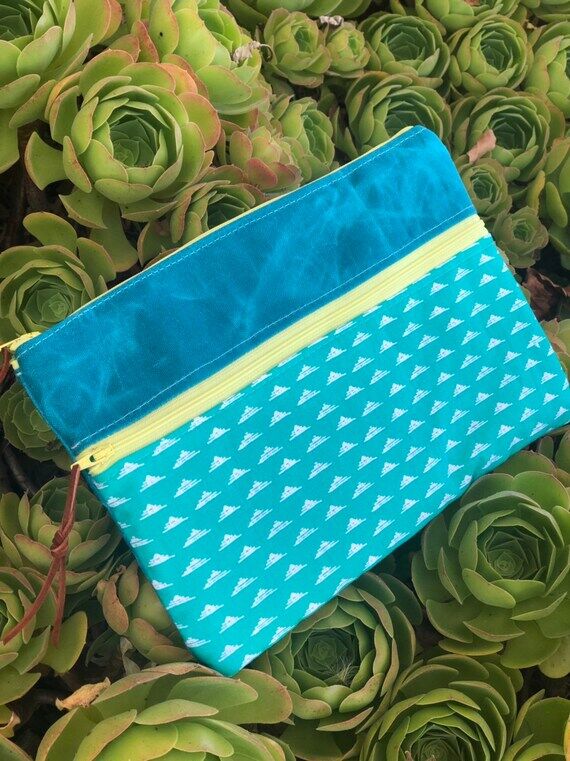 Custom double zipper pencil pouch...