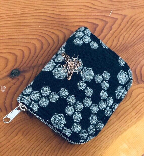Custom small zip around wallet...