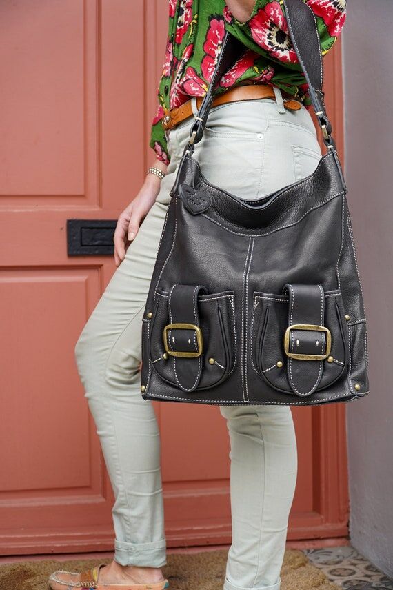 Handmade Leather Hobo Bag: Soft Full Grain Sh...