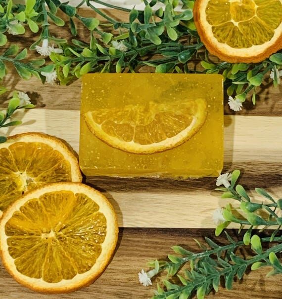 Orange Citrus Soap, Fresh Energizing Handmade...