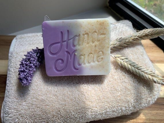 Lavender Oatmeal bar, Calming Goat Milk Soap,...