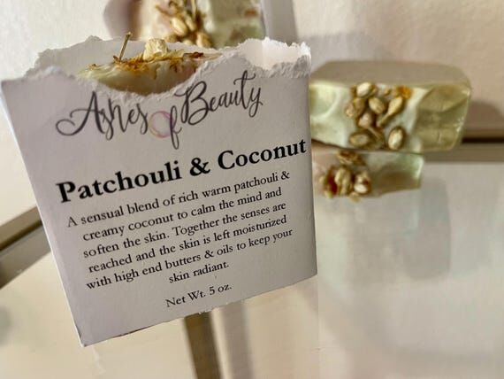 Patchouli & Coconut natural tallow soap...