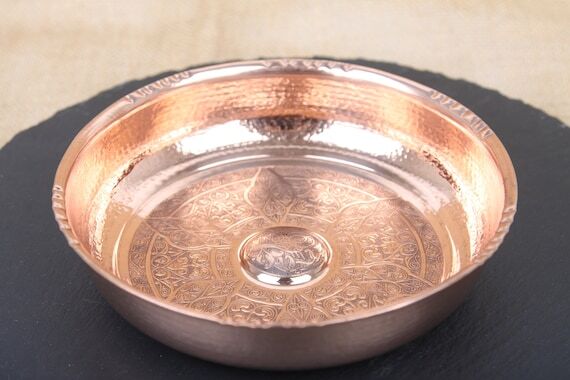 Handmade Coper Bowl, Silver Bowl, Coper Bowl,...
