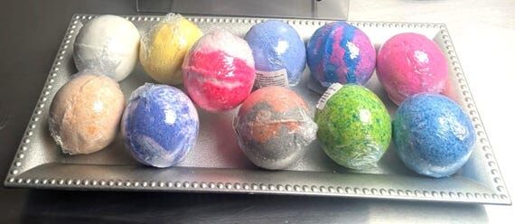 12 Bath Bomb Set – Handmade Bath Bomb Bundl...