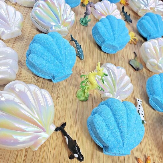 Seashell Bath Bomb with Toy Inside | Kiwi Str...