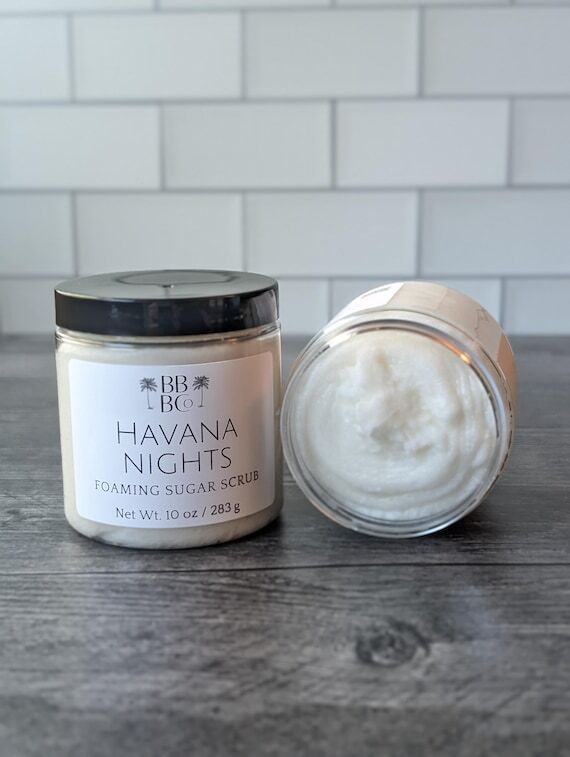 Havana Nights Foaming Sugar Body Scrub, Clean...