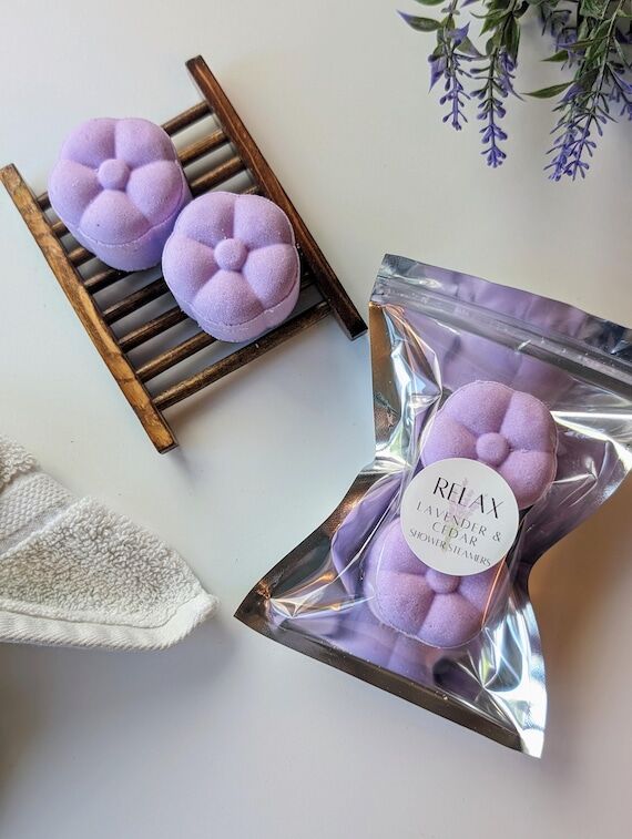 Lavender Aromatherapy Shower Steamers, Relaxi...