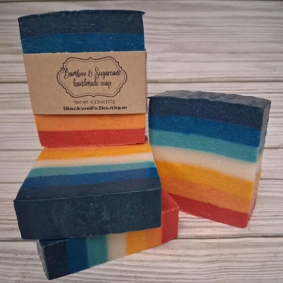 Bamboo & Sugarcane Handmade Cold Process Soap...