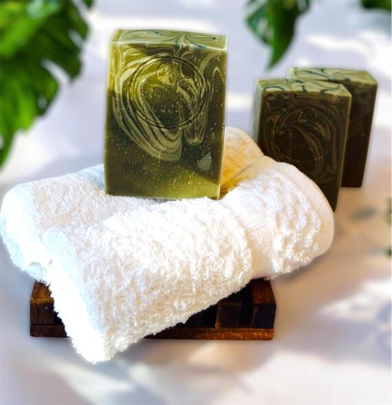 Jasmine and Green tea cold process soap | han...