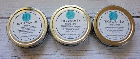 Handmade Solid Lotion Bar Set – Natural Bod...