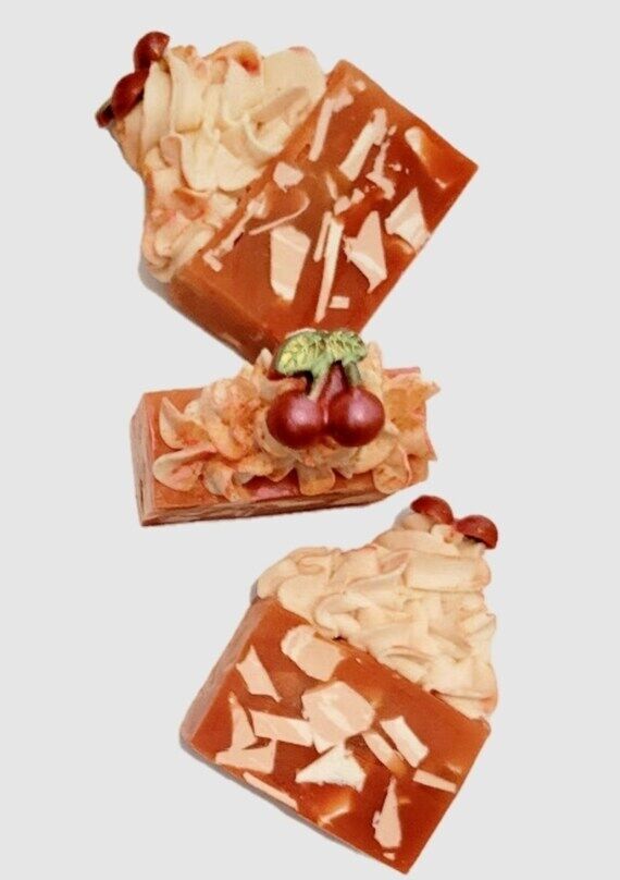 Handmade Cherry Soap Bar: Fruity Scent, Botan...