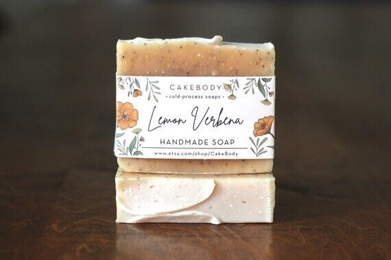 Lemon Verbena Handmade Soap Bar - Citrusy Soa...