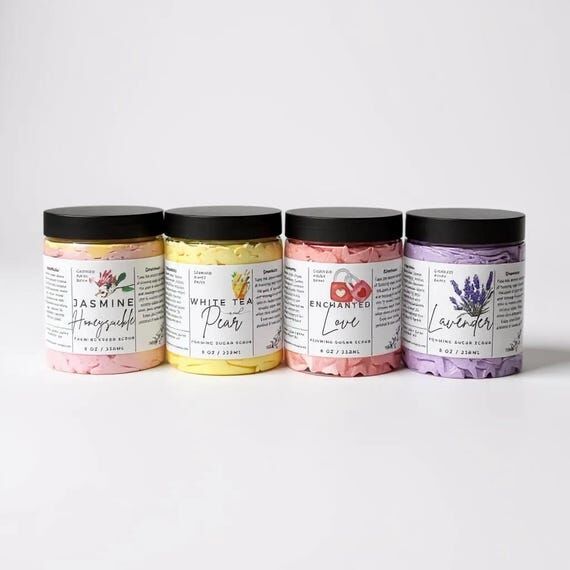 Whipped Foaming Sugar Scrub | Exfoliating Bod...