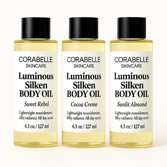 Luminous Silken Body Oil | 15+ Scents | Non-G...