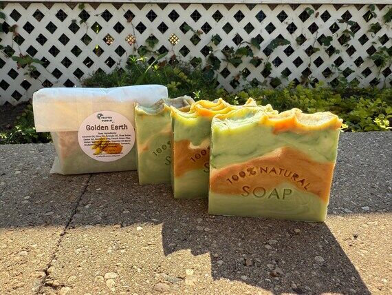 Golden Earth Cold Process Soap / 100% Natural...