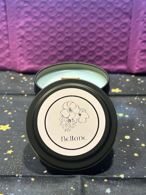 Handmade Soy Sabbat Candle: Pagan Altar Decor...