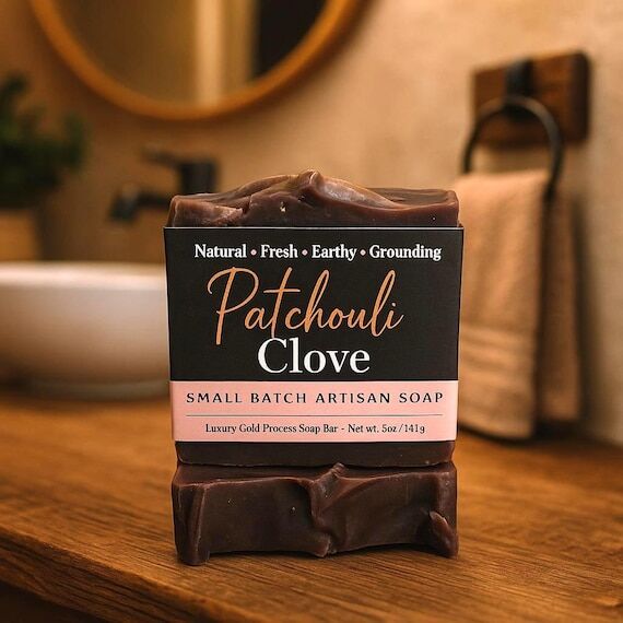 Patchouli Clove Soap: Vegan Cold Process Hand...