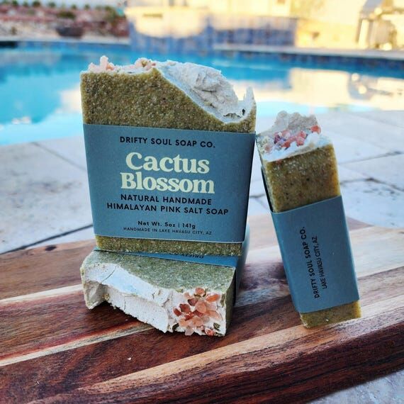 Cactus Blossom Himalayan Pink Salt Soap Bar |...