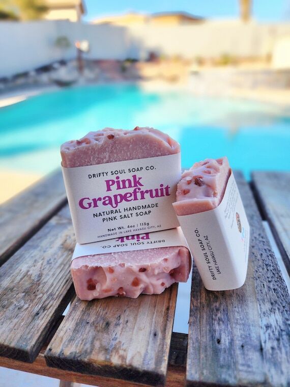 Handmade Spa Soap | Citrus Soap Bar | Pink Gr...