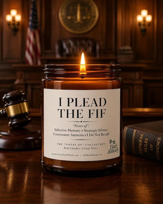 I Plead the Fif Funny Candle | -Notes Of- Sar...