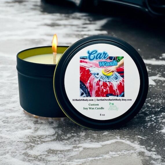 Cherry Foam Car Wash Candle | Nostalgic Autom...