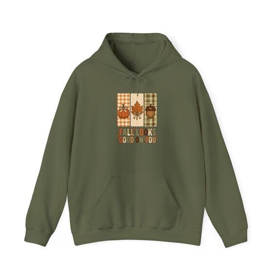Fall Looks Good on You Hoodie | Cozy Autumn P...