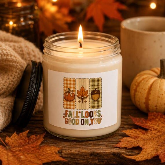 Fall Looks Good on You Candle | Cozy Fall Soy...
